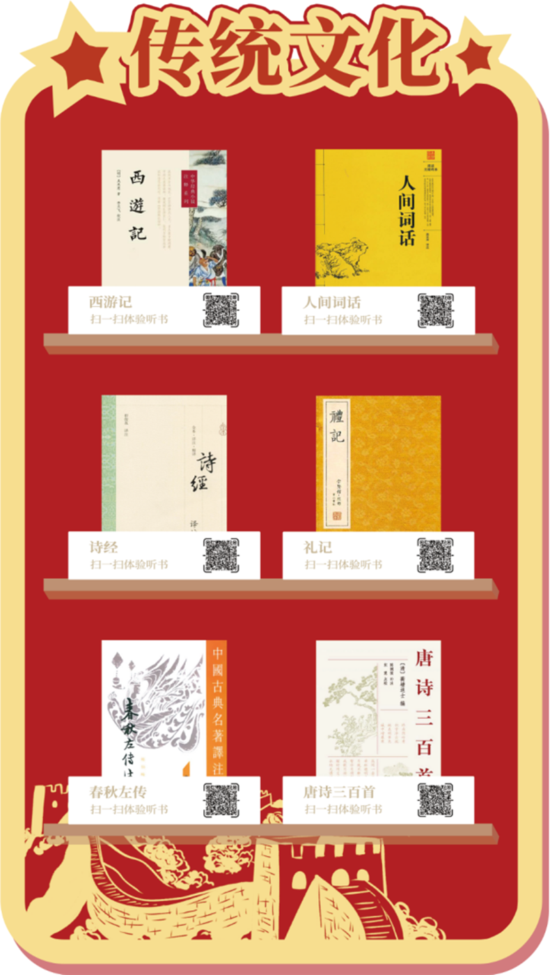 有聲聽書墻